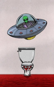 The Martian Flushed Away
