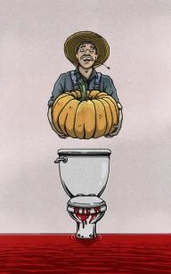 The Pumpkin Flushed Away