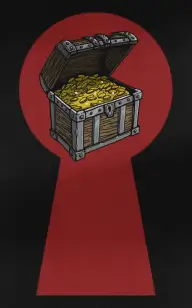 Treasure Peeping Through the Keyhole