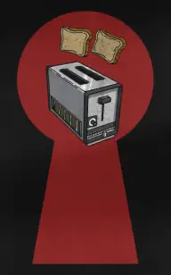 Toaster Peeping Through the Keyhole