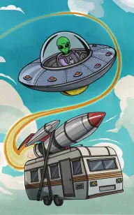 Cosmic RV Trip with Martian