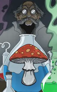 A Scientist and His Toadstool