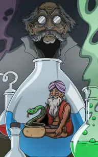 A Scientist and His Snake