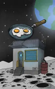 Egg on the Moon