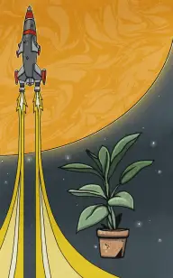 The Plant Pot Through Space