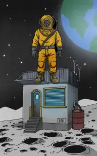 Diver on the Moon