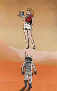 The Waitress Living on Mars