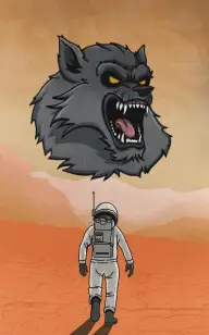 Wolf on Mars