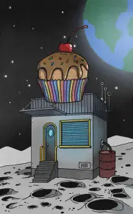 Cupcake on the Moon