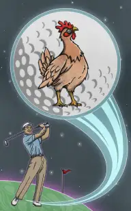 Chicken Space Golf