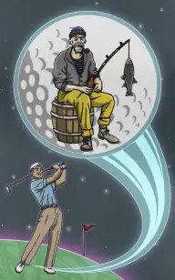 Fisherman Space Golf