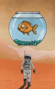Goldfish on Mars