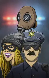 Bad Gas Mask Under Arrest