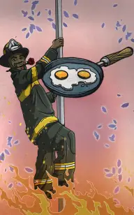 Flaming Hot Frying Pan