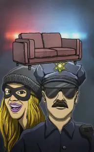 Bad Sofa Under Arrest