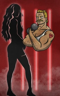 Neon Weightlifter Tension