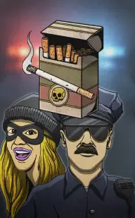Bad Cigarette Under Arrest