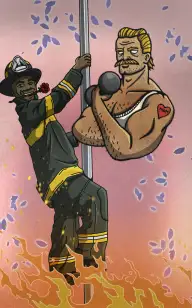 Flaming Hot Bodybuilder