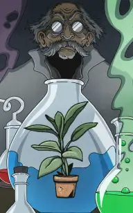 A Scientist and His Plant Pot