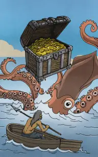 The Treasure vs the Kraken