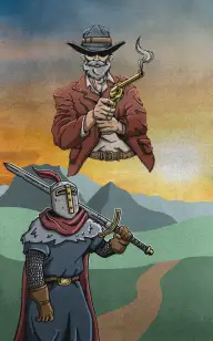 A Knight's Path to His Cowboy